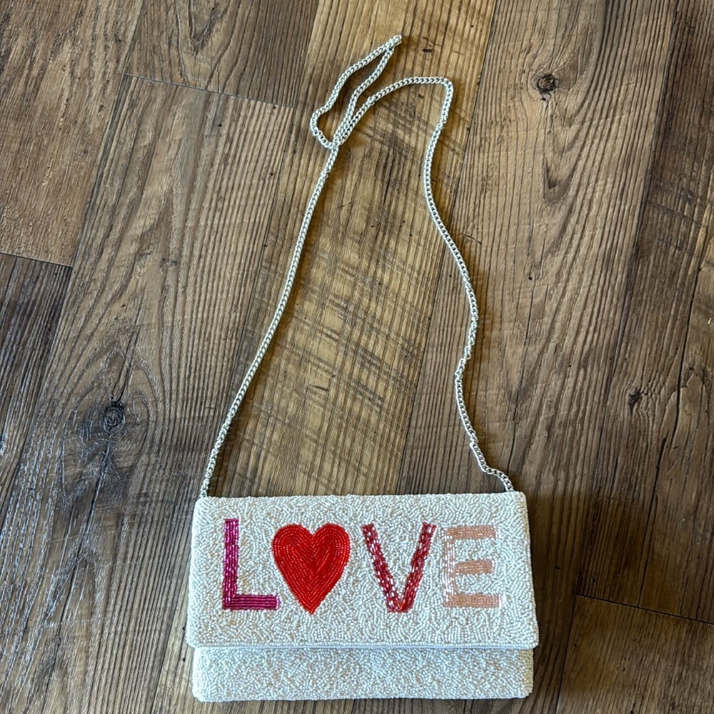 LOVE crossbody or clutch bag